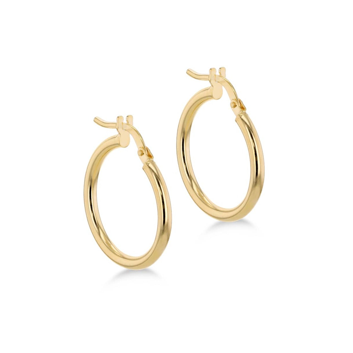 9ct Gold Plain Hoop Earrings