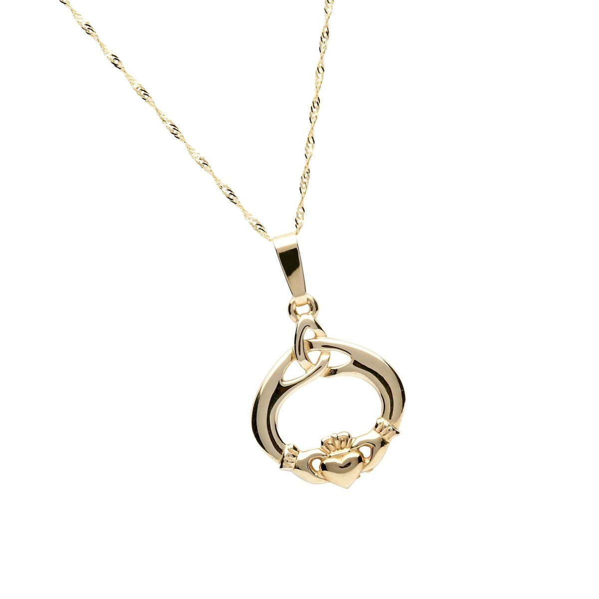 Teardrop Claddagh Pendant