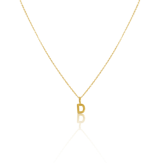 9ct Gold Signature Initial Necklace & Pendant Set