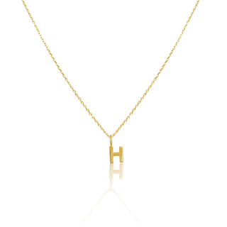 9ct Gold Signature Initial Necklace & Pendant Set