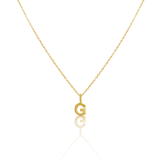 9ct Gold Signature Initial Necklace & Pendant Set