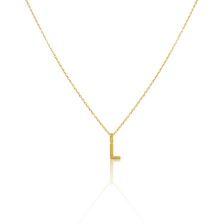 9ct Gold Signature Initial Necklace & Pendant Set