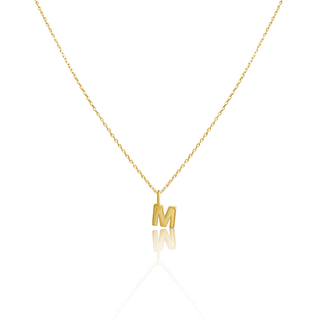 9ct Gold Signature Initial Necklace & Pendant Set