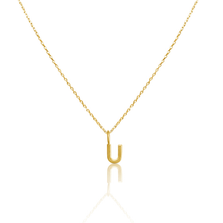 9ct Gold Signature Initial Necklace & Pendant Set