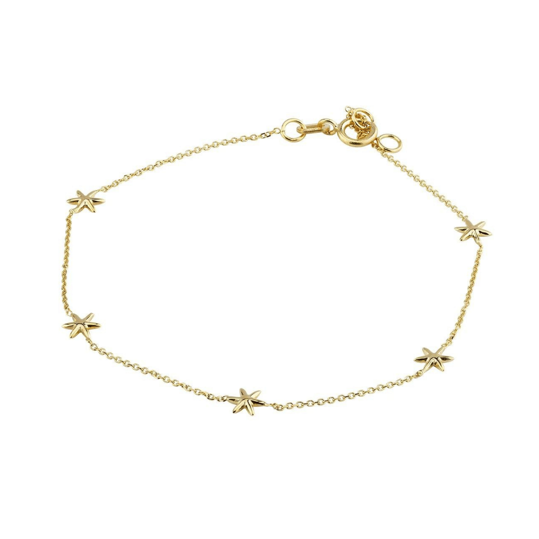 GOLD 5 STAR BRACELET