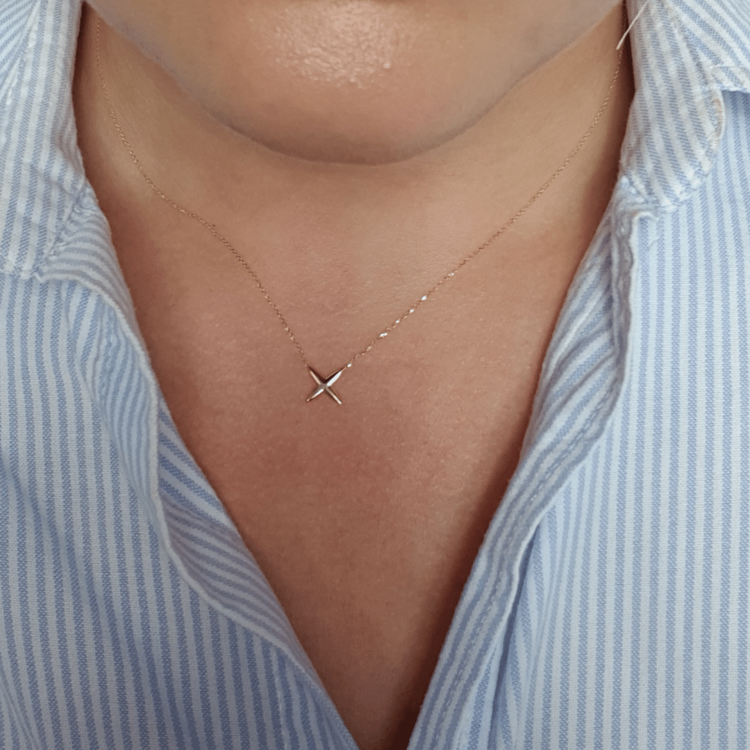 Ór Collection 9Ct Gold Kiss Pendant