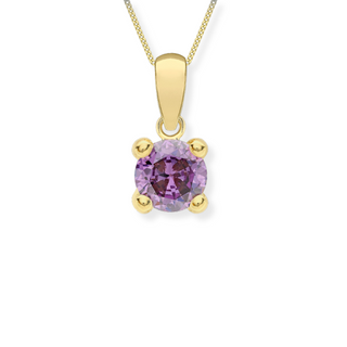 9ct Gold Signature Birthstone Necklace