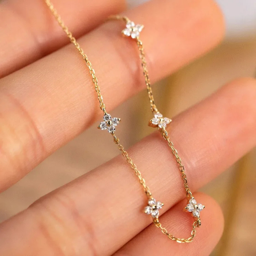 GOLD ROPE INTERLOCKING CIRCLE BRACELET