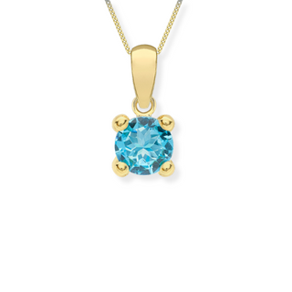 9ct Gold Signature Birthstone Necklace