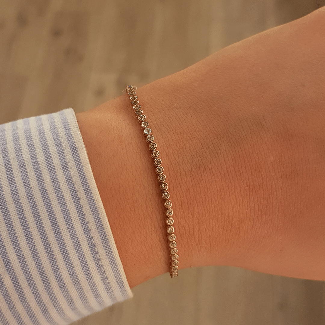 Gold Tennis Bracelet
