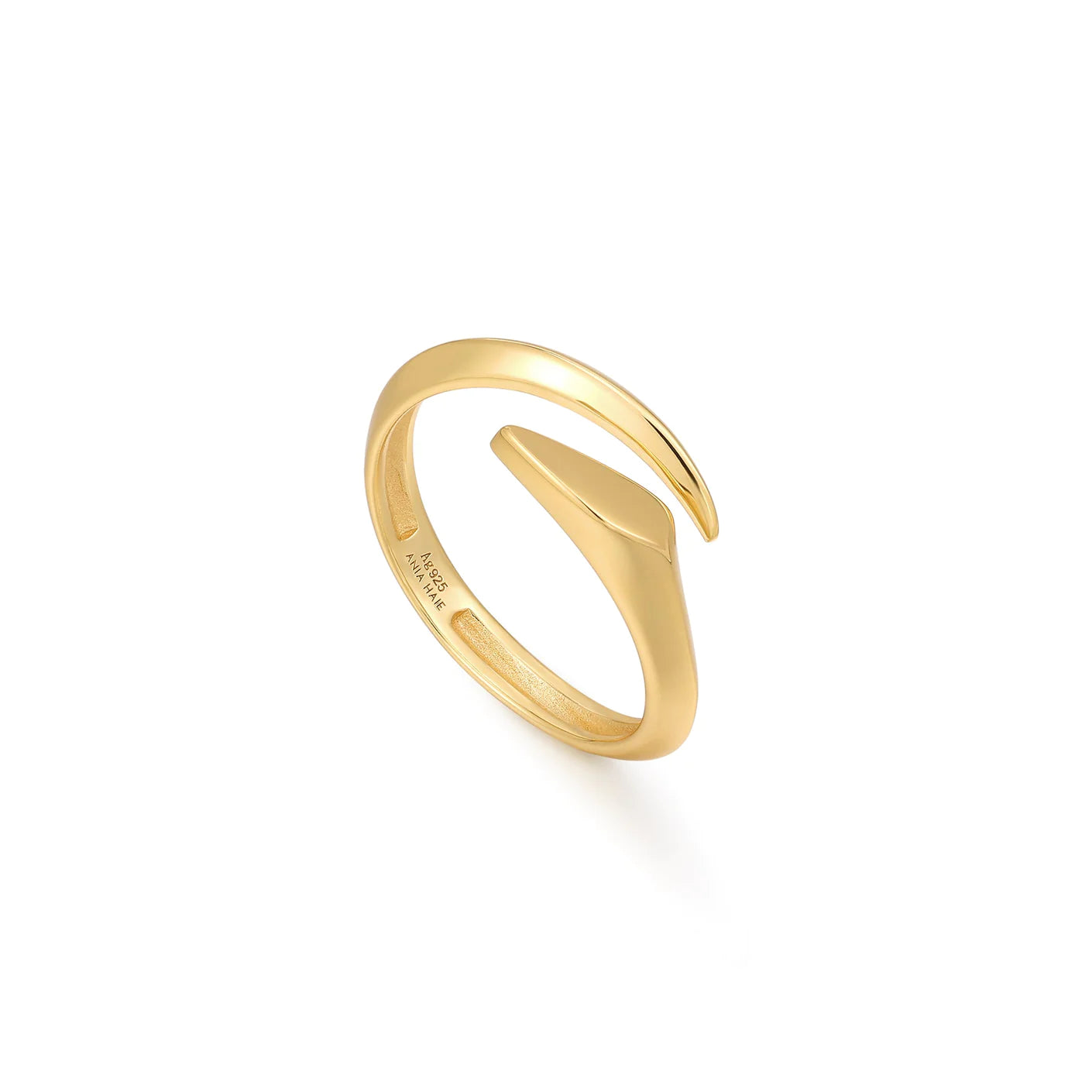 Zoom Gold Arrow Twist Adjustable Ring