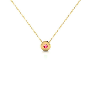 9ct Gold Birthstone Necklace