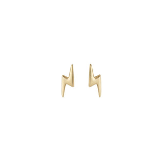 9ct Gold Lightning Bolt Studs