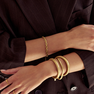 Gold Plated Twisted Bracelet