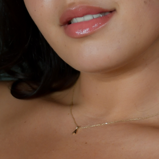 9ct Gold Signature Initial Necklace & Pendant Set