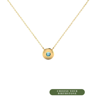 9ct Gold Birthstone Necklace