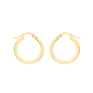 9ct Gold Medium Ríona Hoops