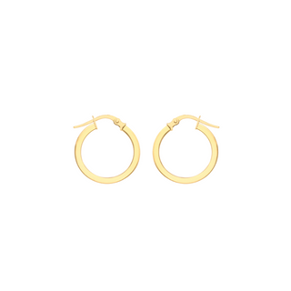 9ct Gold Small Ríona Hoops