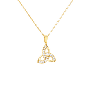 9c Gold Celtic Knot Necklace