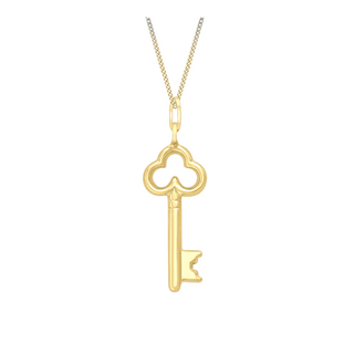 9ct Gold Lock & Key Necklace