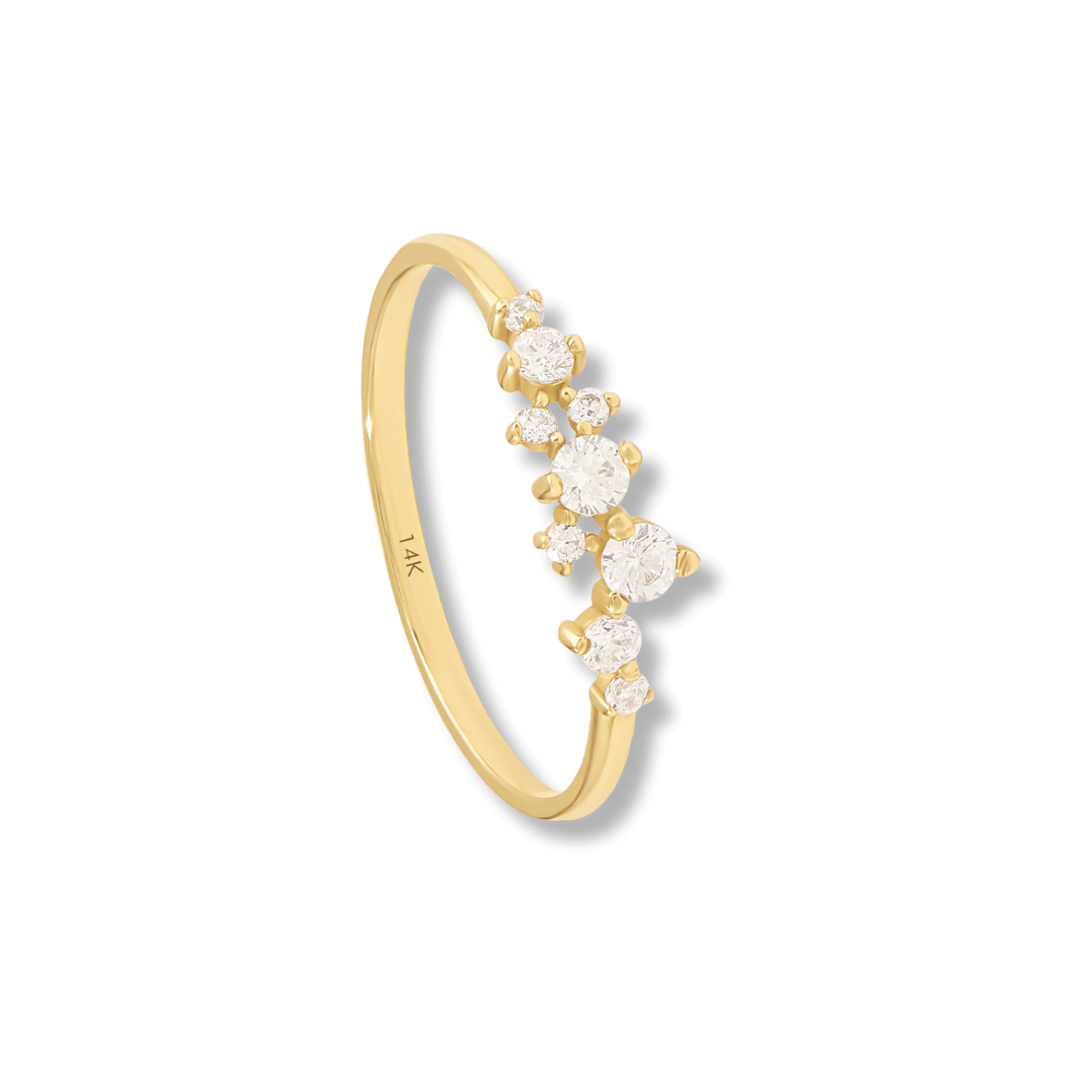 14k Iconic Cluster Ring