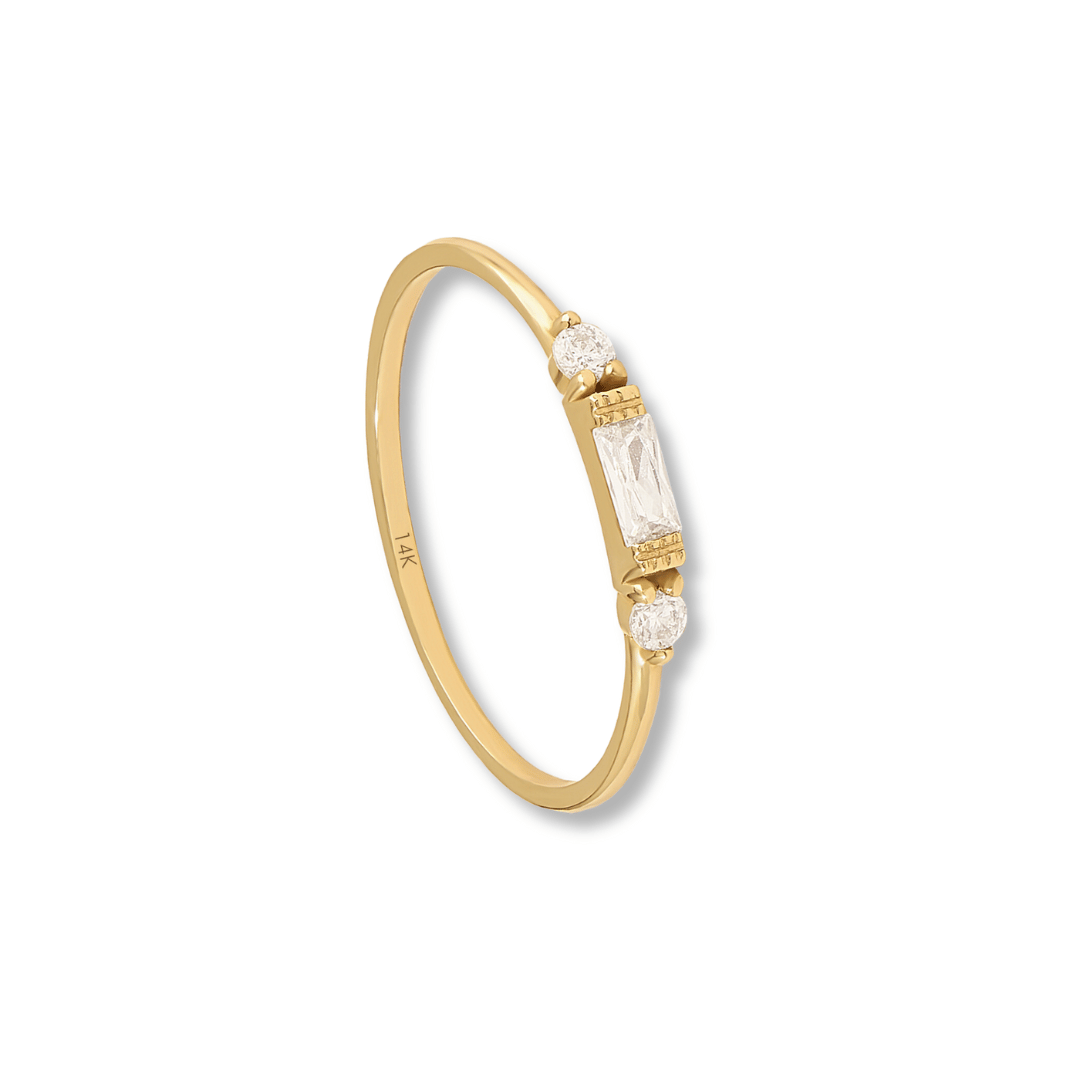 14k Baguette Band Ring