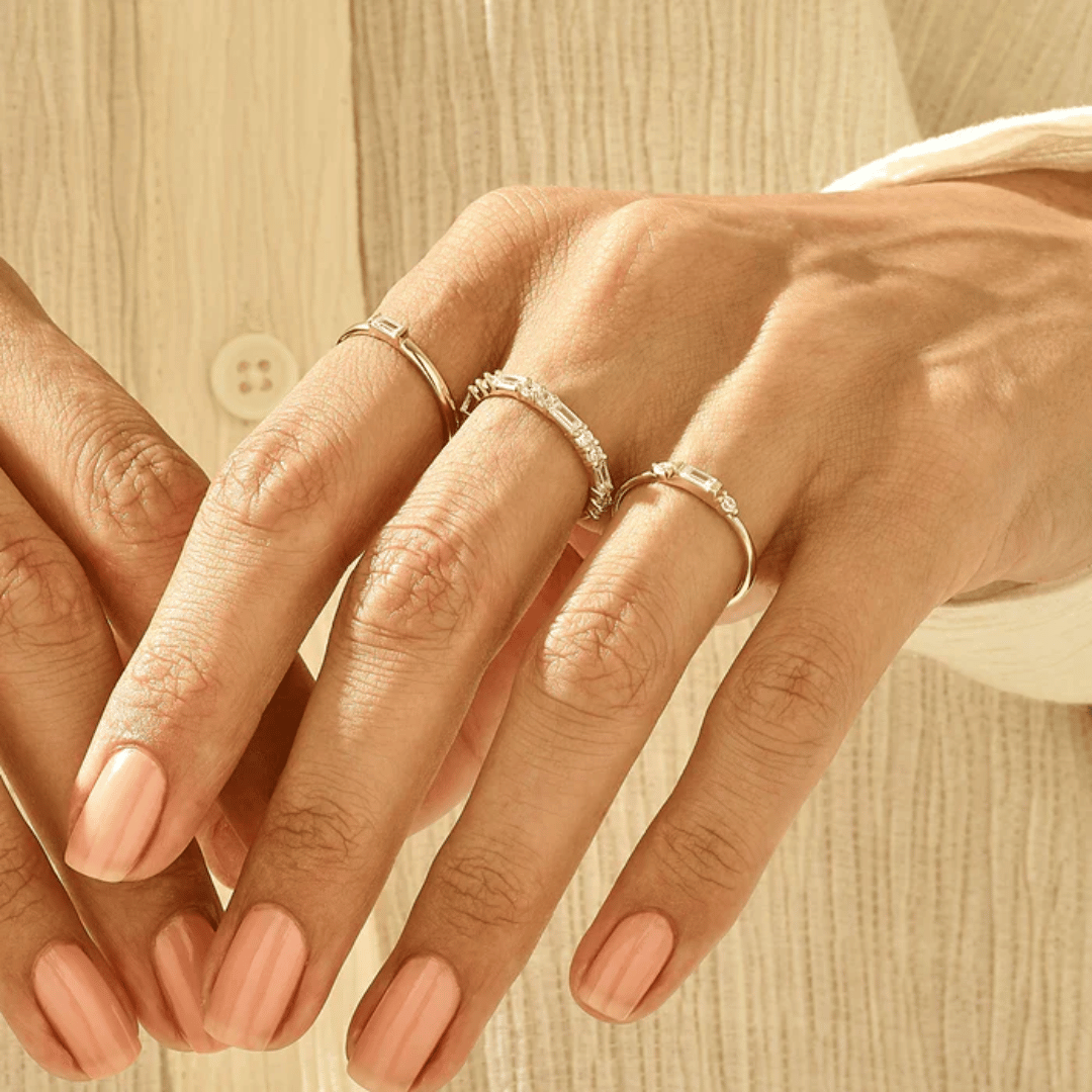14k Baguette Band Ring