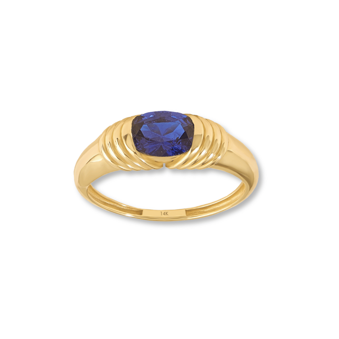 14k Majestic Sapphire Ring