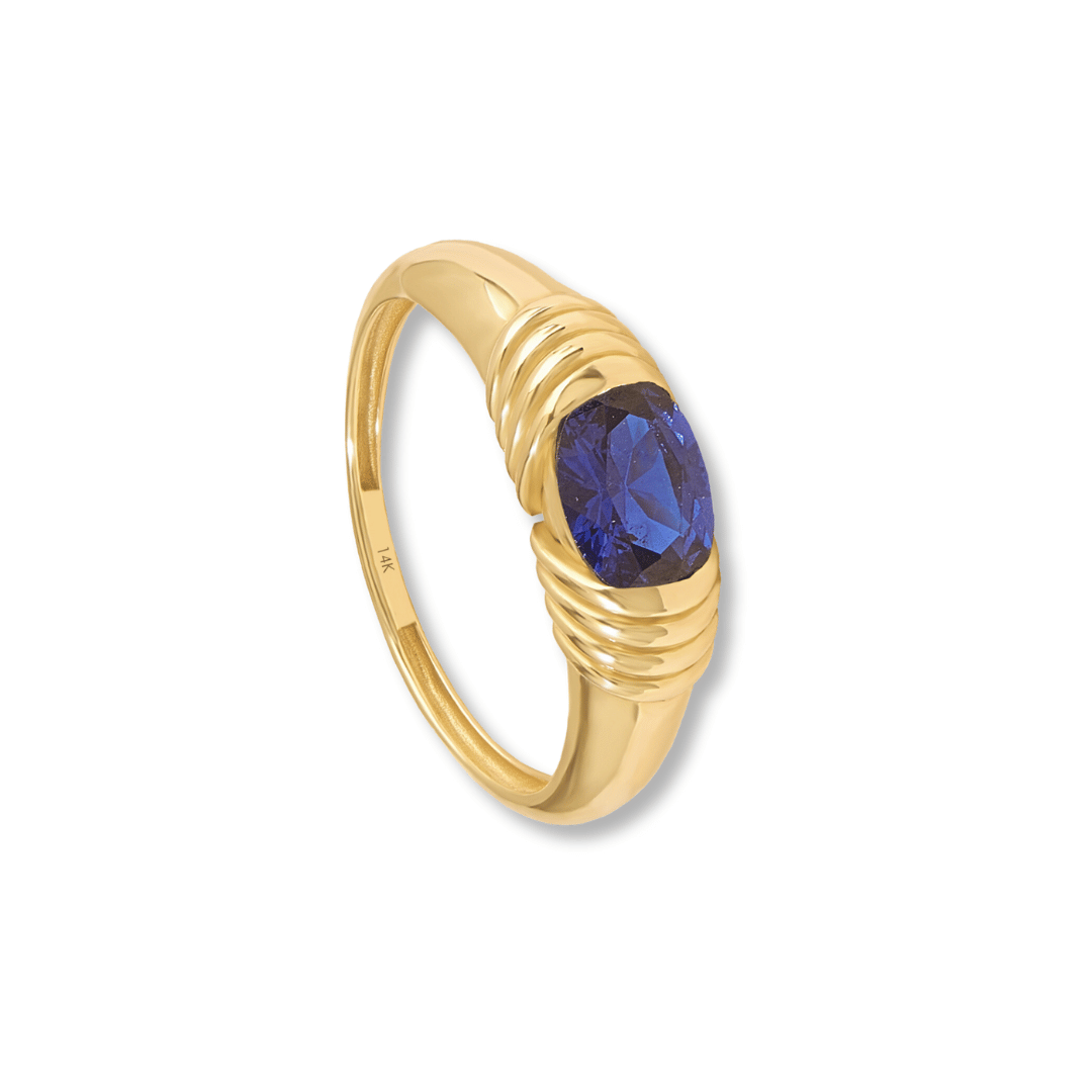 14k Majestic Sapphire Ring