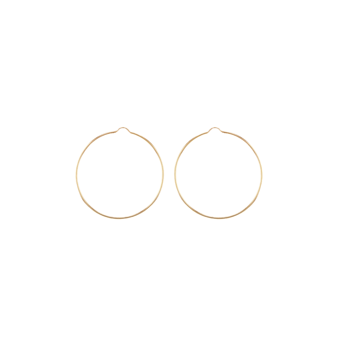 9ct Thin Plain Hoop
