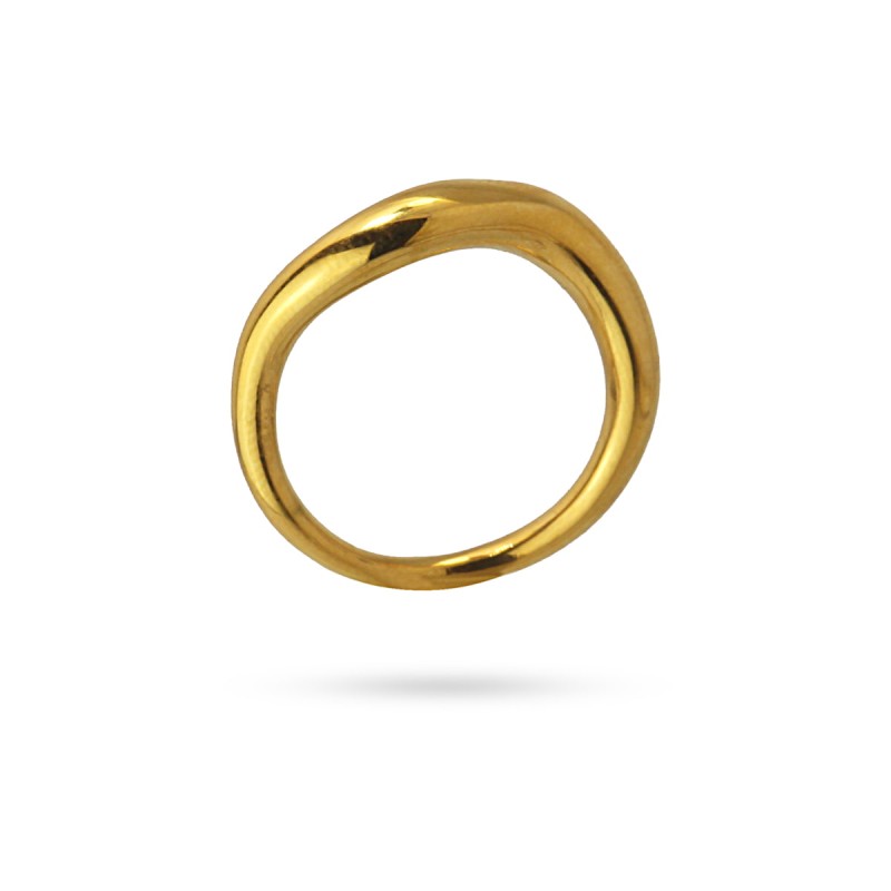 Gold Ripple Ring