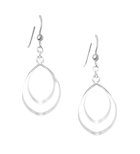 Silver Grace Drop Earrings