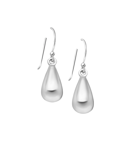 Silver Droplet Earrings