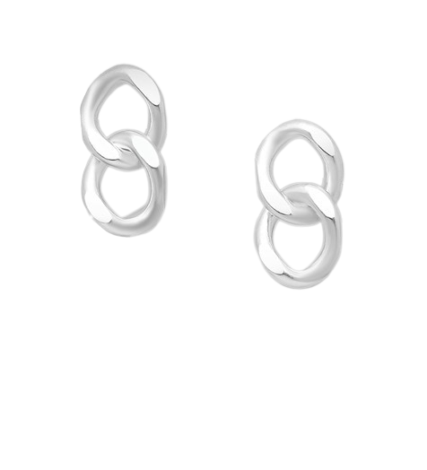 Silver Chain Studs