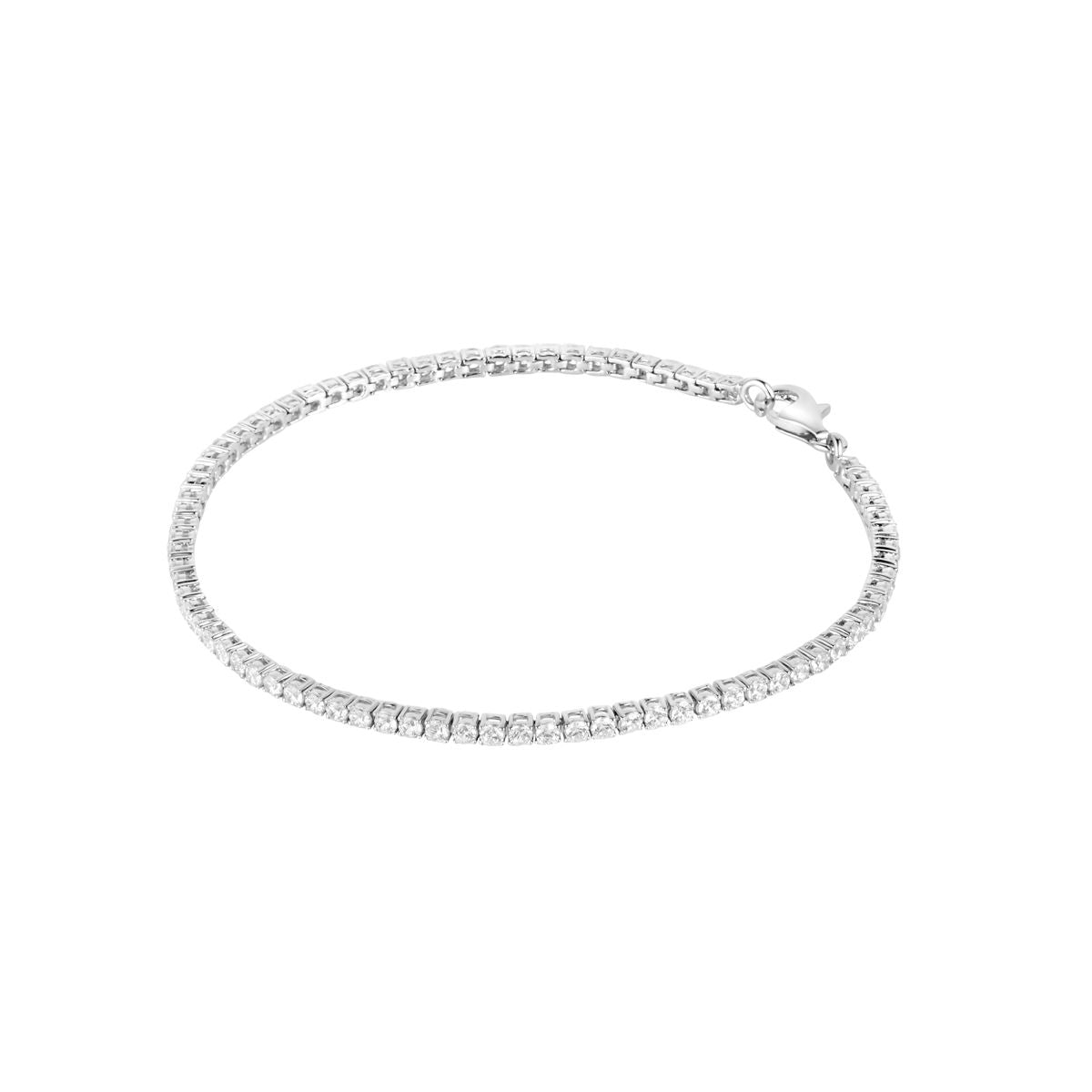 Camille Tennis Bracelet Silver