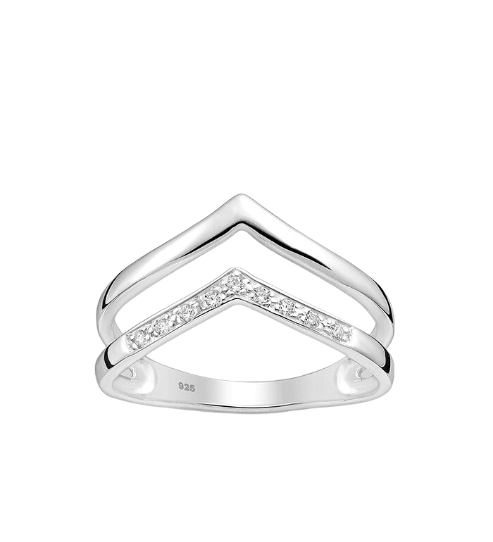 Double 2025 wishbone ring
