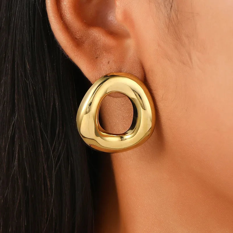 Ór | Irregular Round Earrings