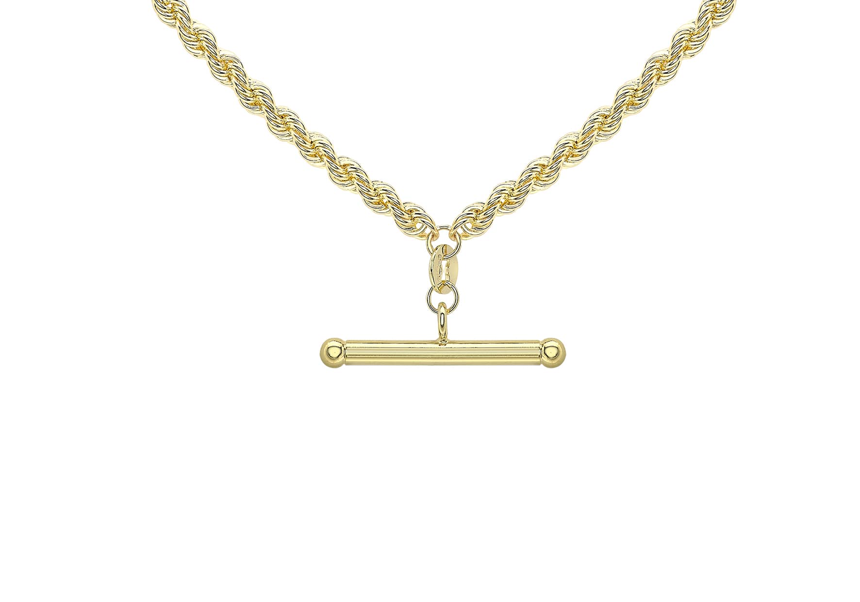 9ct Gold Róisín T-Bar Necklace