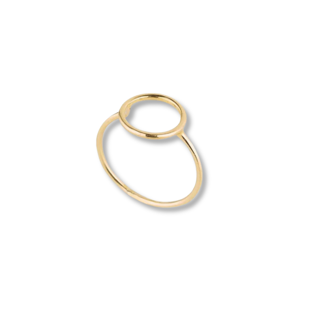 9ct Gold Open Circle Ring