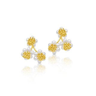 Pearl Cluster Earrings