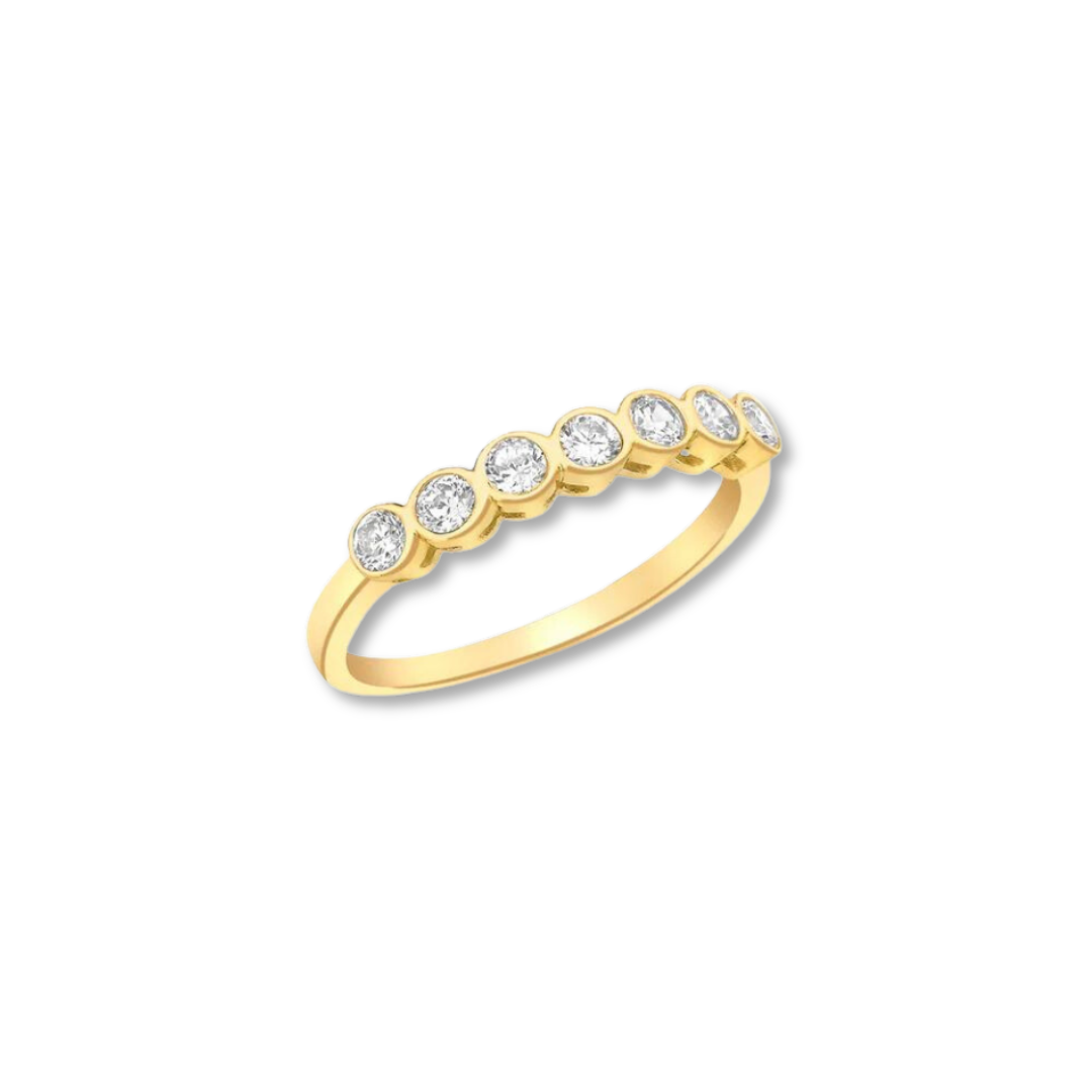 9ct Gold 7-Stone Ring
