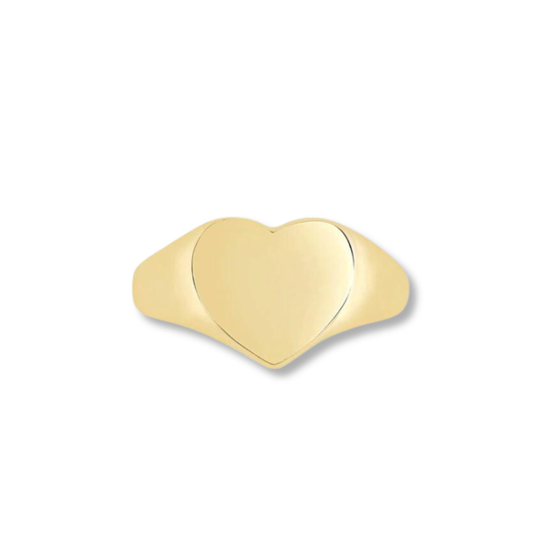 Love Heart Signet Ring