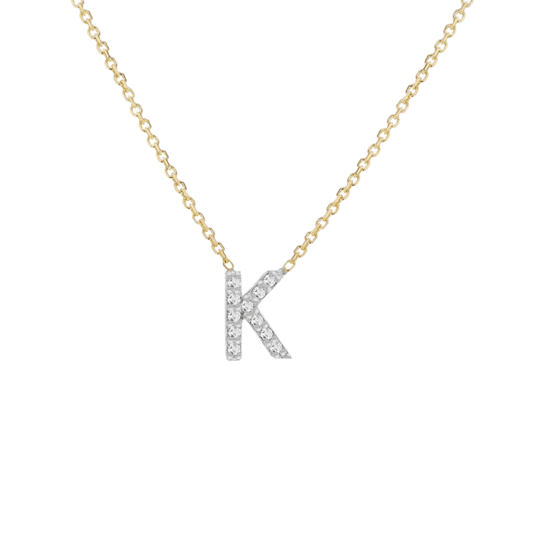 Diamond Initial Necklace