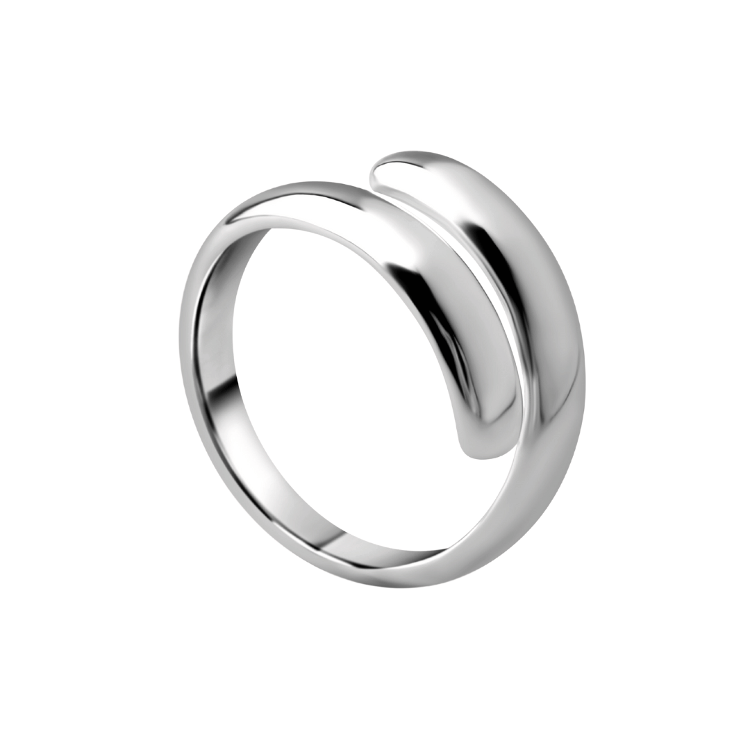 Silver Adjustable Twist Ring