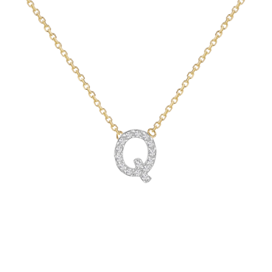 Diamond Initial Necklace