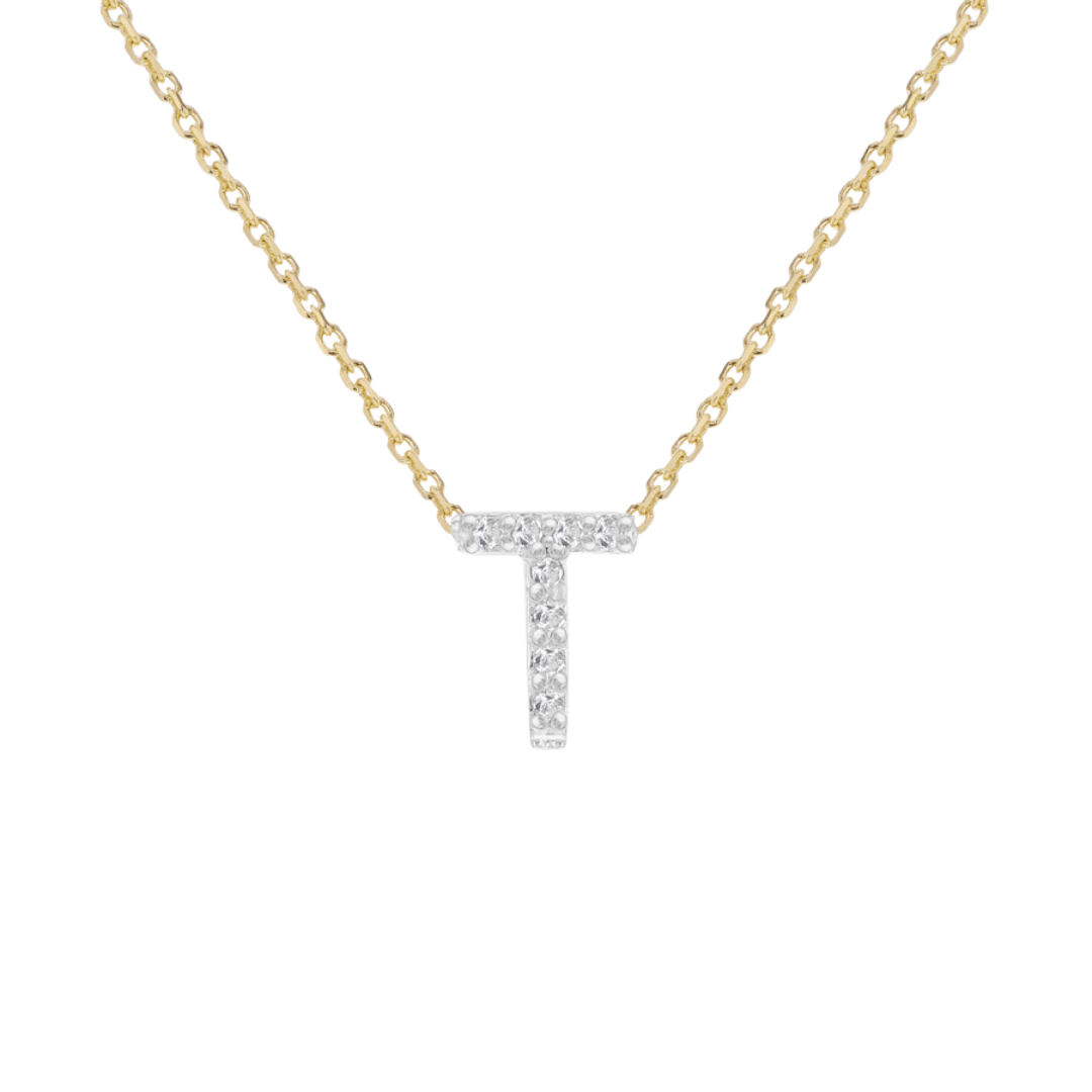 Diamond Initial Necklace