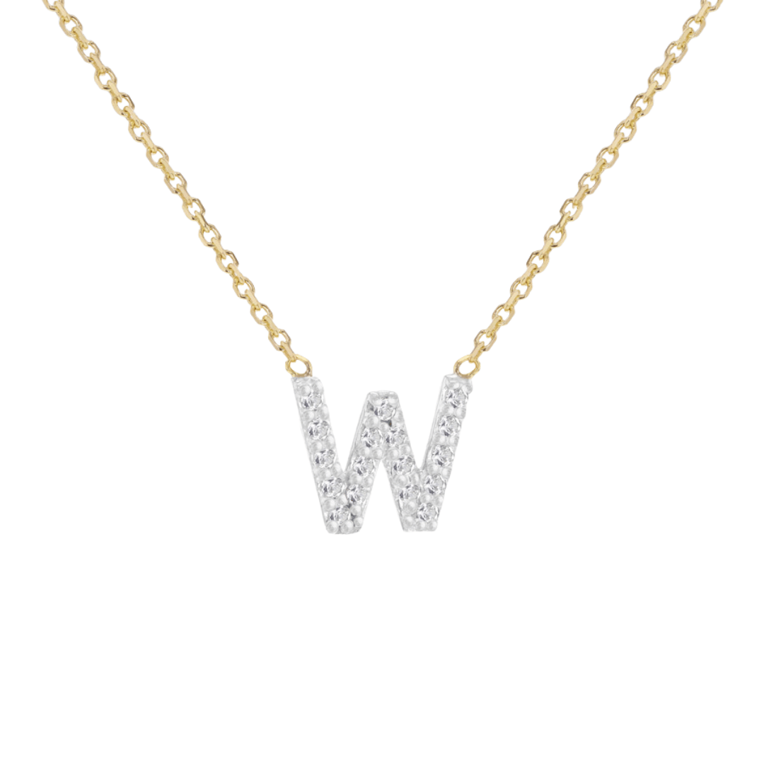 Diamond Initial Necklace