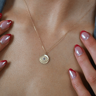 9ct Gold Evil Eye Necklace