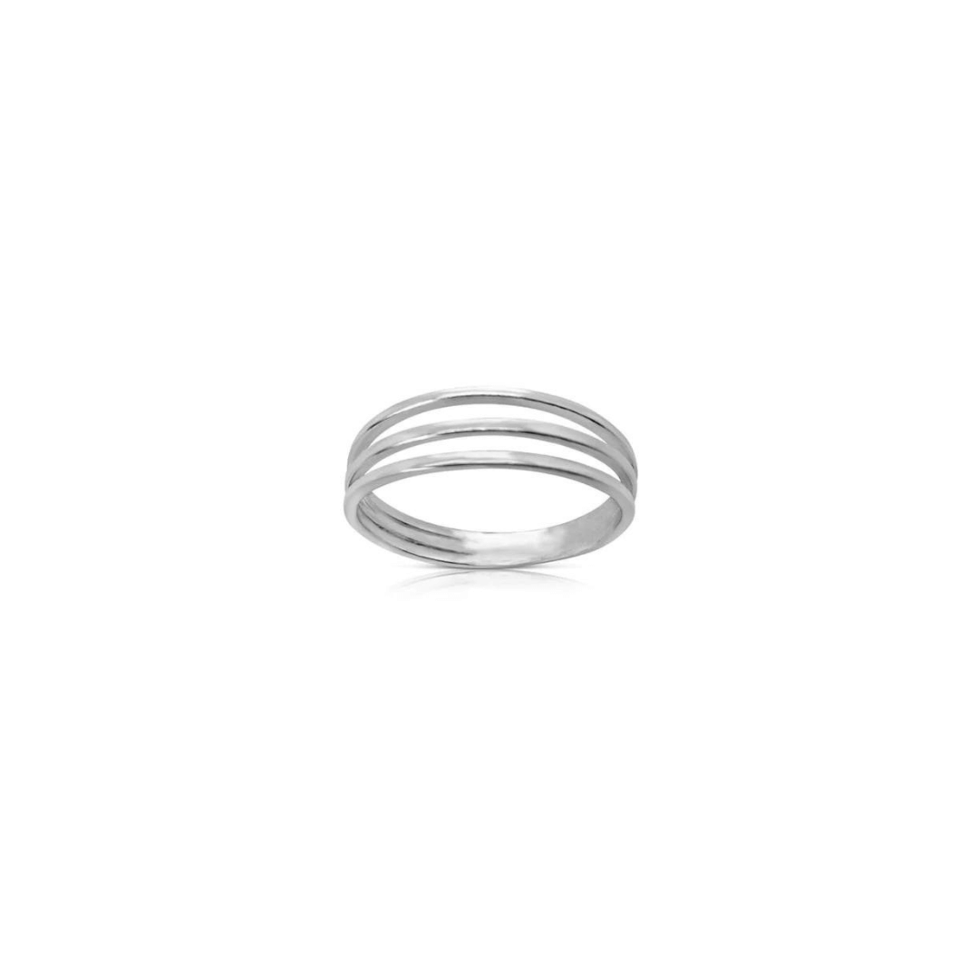 Ór Collection Sterling Silver Three Band Ring