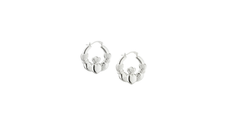 Chunky Claddagh Hoop Earrings